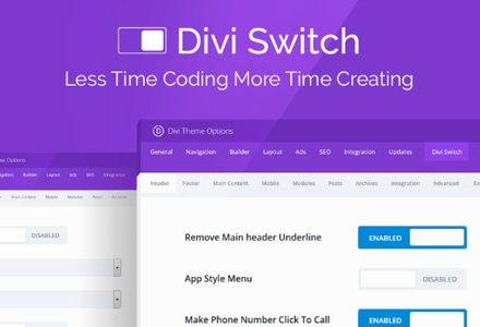 Divi Switch Pro v4.0.5破解版 - 完全自定义您的Divi网站-学课SEO
