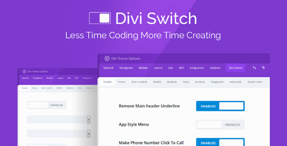 Divi Switch Pro v4.0.19无限制版 – 完全自定义您的Divi网站