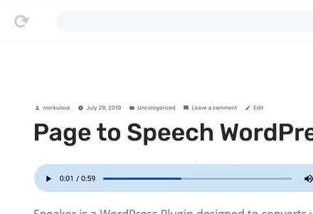 Speaker v3.2.2 - WordPress的页面语音转换插件-学课SEO