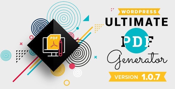 WP Ultimate PDF Generator v1.1.6(已汉化) – WordPress PDF 生成器插件