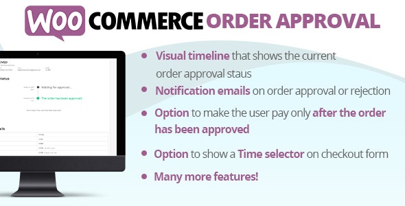 WooCommerce Order Approval v9.1 – WooCommerce订单批准插件