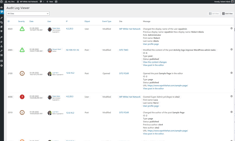 WP Activity Log (Premium) v5.3.4.1无限制版 – WordPress日志记录插件