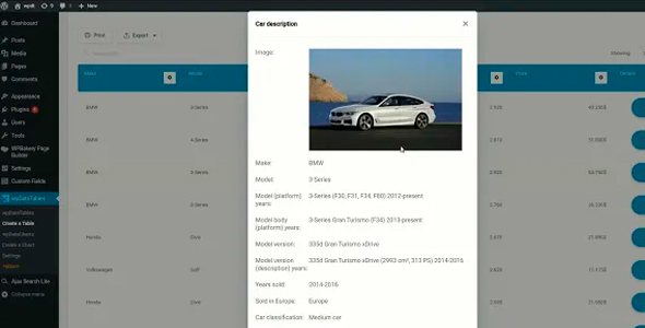 Master-Detail Tables for wpDataTables v2.0.1无限制版
