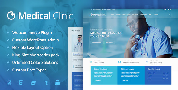 Medical Clinic v1.4.0 –WordPress医院诊所主题