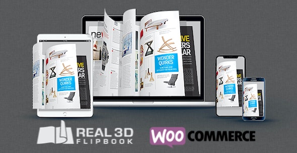 WooCommerce Real3D Flipbook Addon v1.3 – WordPress翻书效果插件
