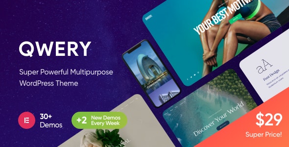 Qwery v3.4.1无限制版–WordPress响应式多功能主题
