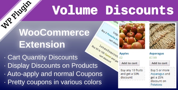 WooCommerce Volume Discount Coupons v1.7.0无限制版(已汉化)