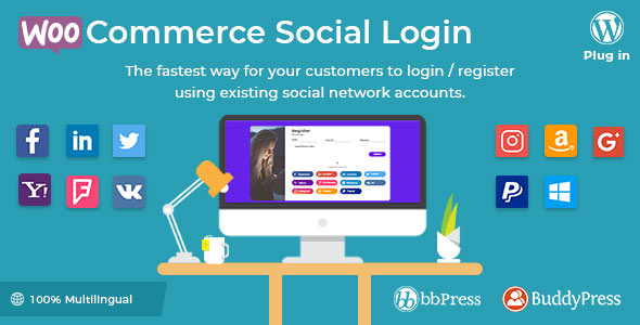 WooCommerce Social Login v2.15.2(已汉化)