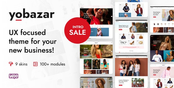 Yobazar v1.4.8（已汉化） – Elementor WooCommerce WordPress 主题