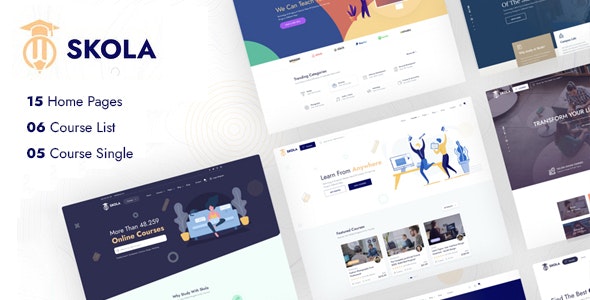 Skola v1.0.15 – WordPress LMS 在线课程 主题