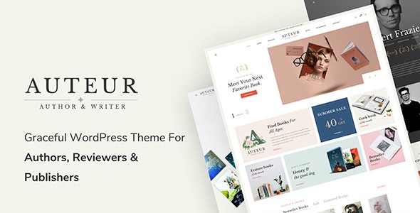 Auteur v7.4（已汉化） – 作者和出版商的 WordPress 主题