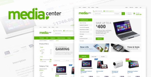 MediaCenter v2.7.19 – WooCommerce 电子商店主题
