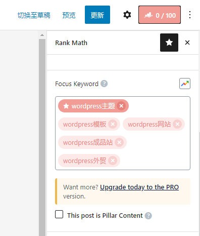 Rank Math SEO显示keywords meta关键词字段信息的方法-学课技术网