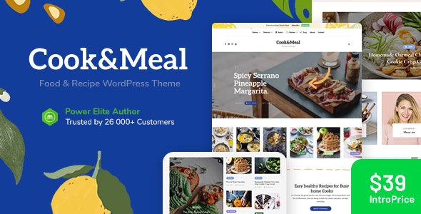 Cook&Meal v1.2.2 – 美食博客和食谱 WordPress 主题