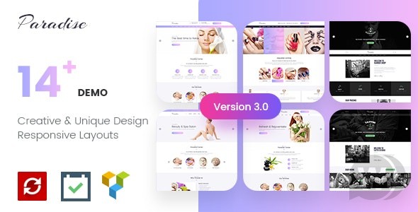 Paradise v5.0.2 – 多功能水疗美容 WordPress 主题