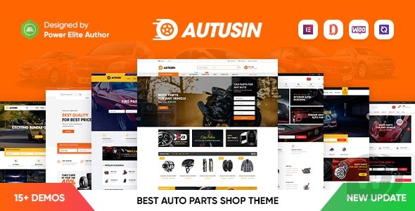 Autusin v2.8.5无限制版（已汉化） – Elementor WooCommerce WordPress 汽车零部件和汽车配件商店