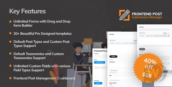 Frontend Post Submission Manager v1.4.6（已汉化） – WordPress前端投稿插件