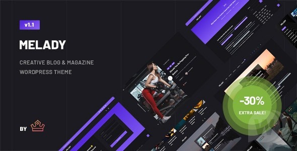 Melady v2.6无限制版 – 创意博客 WordPress 主题