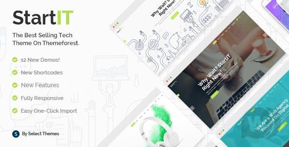 Startit v4.4无限制版 – WordPress 业务模板