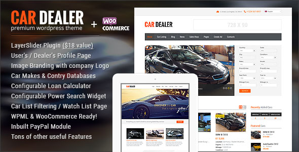 Car Dealer v1.6.6 – Automotive WordPress汽车经销商主题