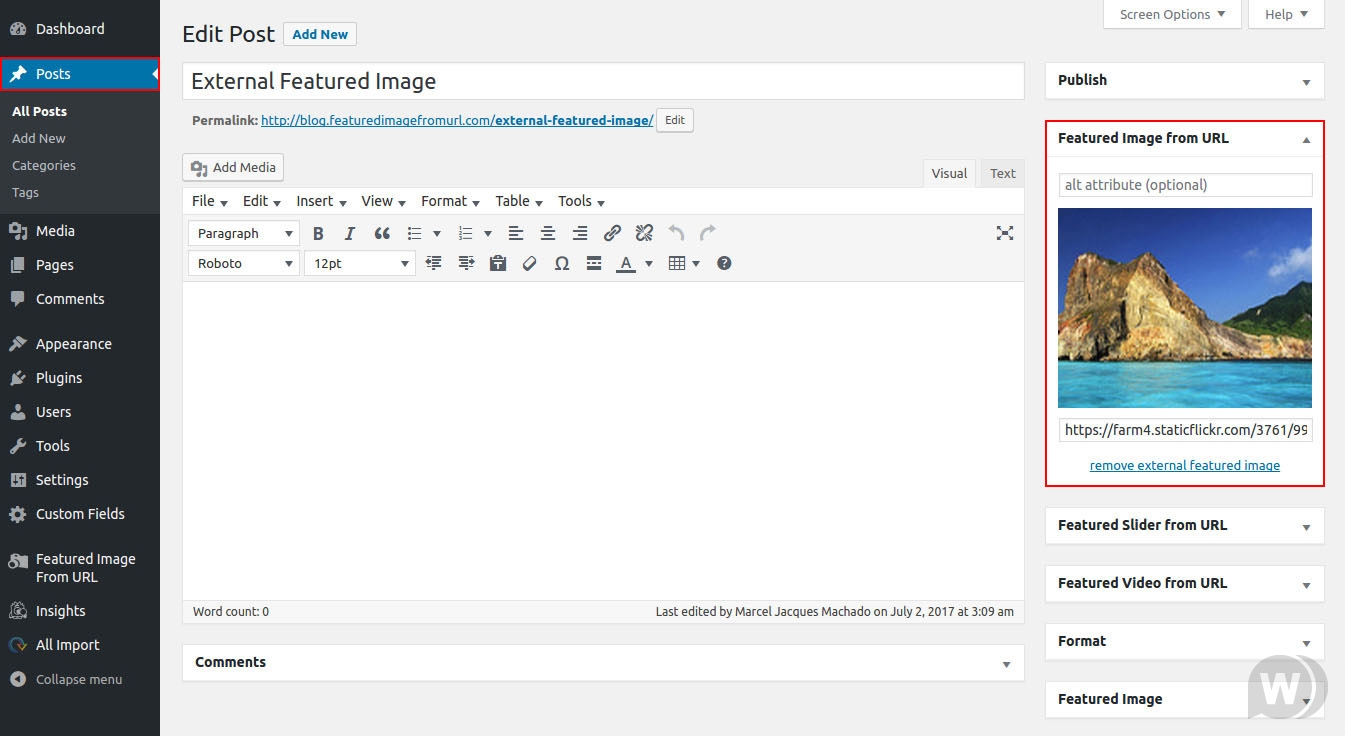 Featured Image from URL Premium v7.1.4 – WordPress自动缩略图插件