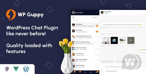WP Guppy Pro v4.3.2(已汉化90%) – WordPress 实时聊天插件