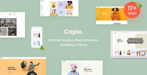 Capie v1.0.31 – 最小的创意 WooCommerce WordPress 主题
