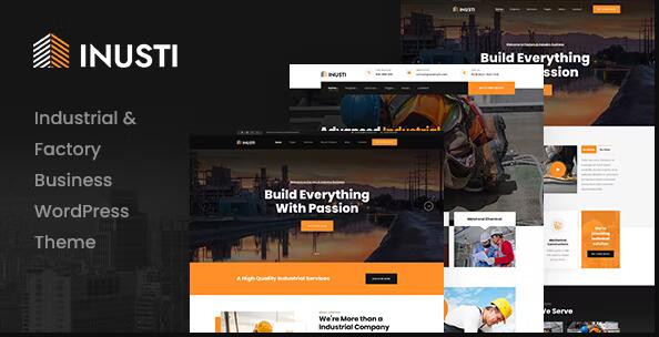 Inusti v1.1.9 – WordPress 工厂和工业主题