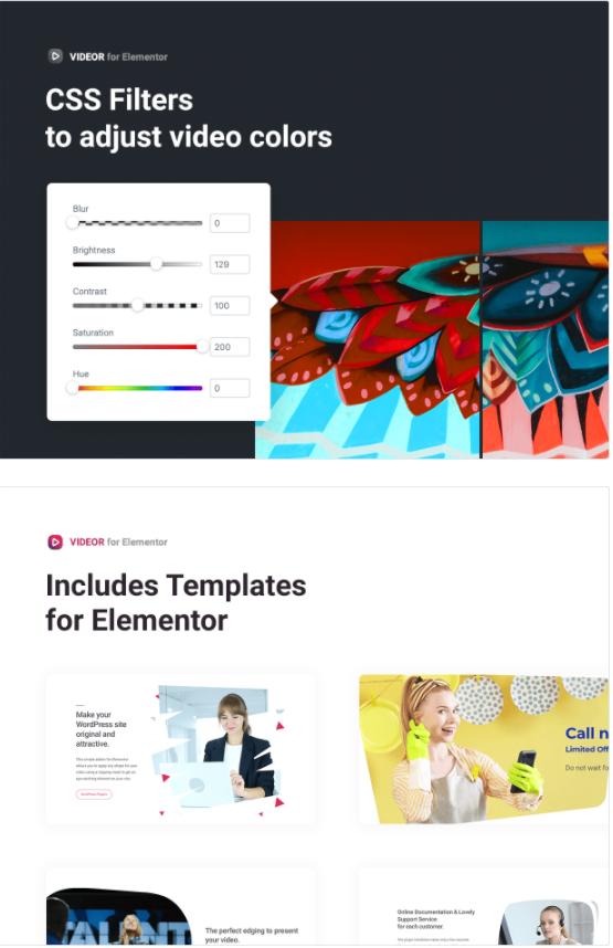 Videor v1.1.1 – Elementor 的视频剪辑蒙版插图(1)