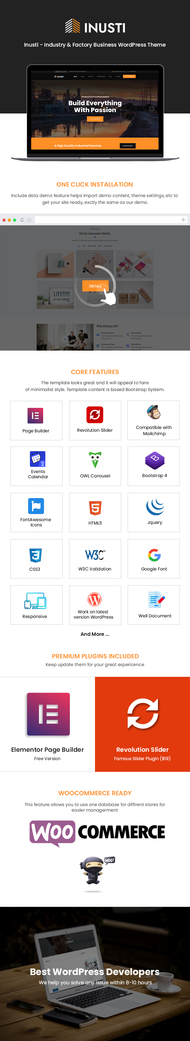 Inusti v1.0.7 – WordPress 工厂和工业主题插图(1)