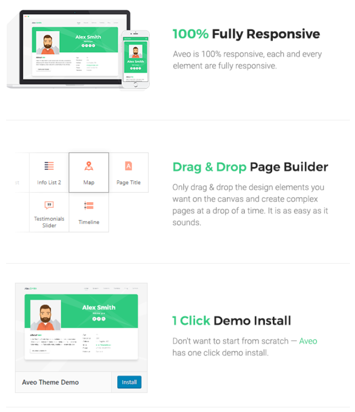 Aveo v1.4.2 – WordPress 设计师主题插图(2)