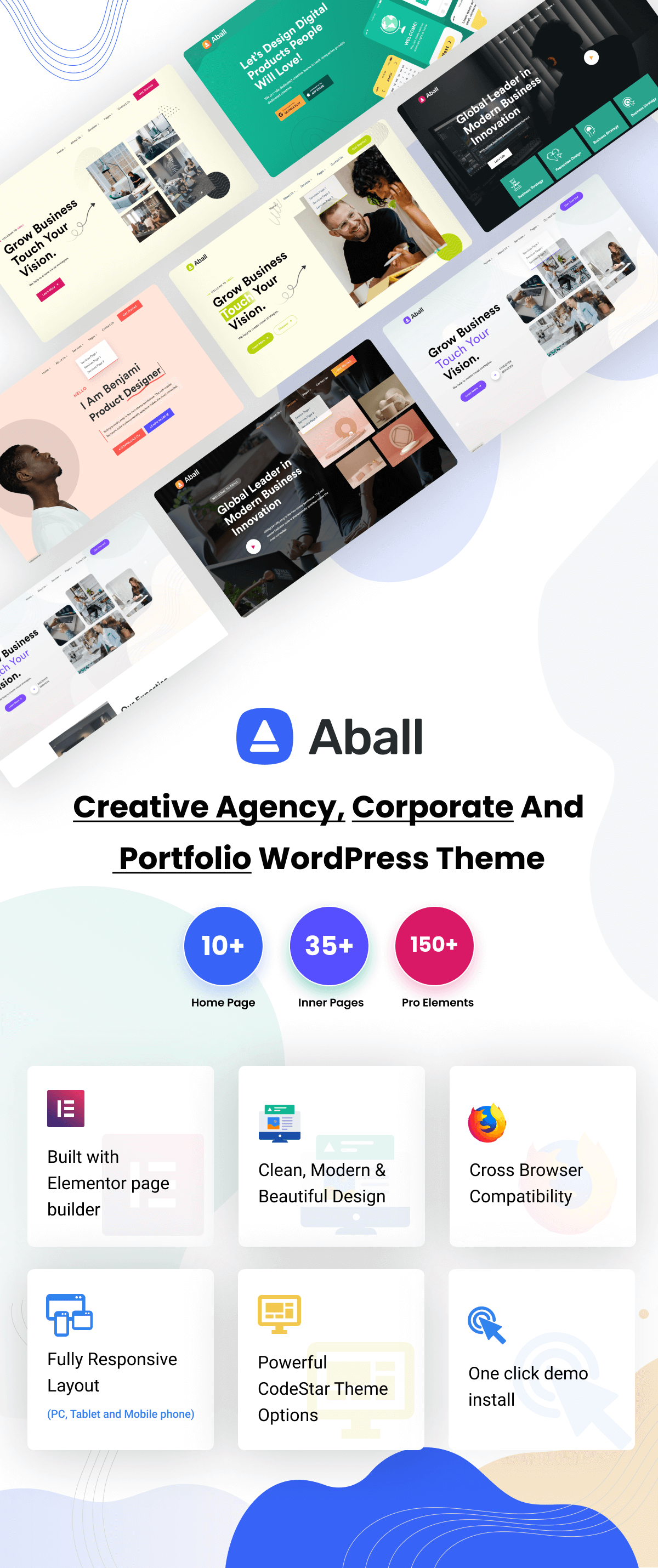 Aball v1.4.0 – WordPress创意机构主题插图(1)