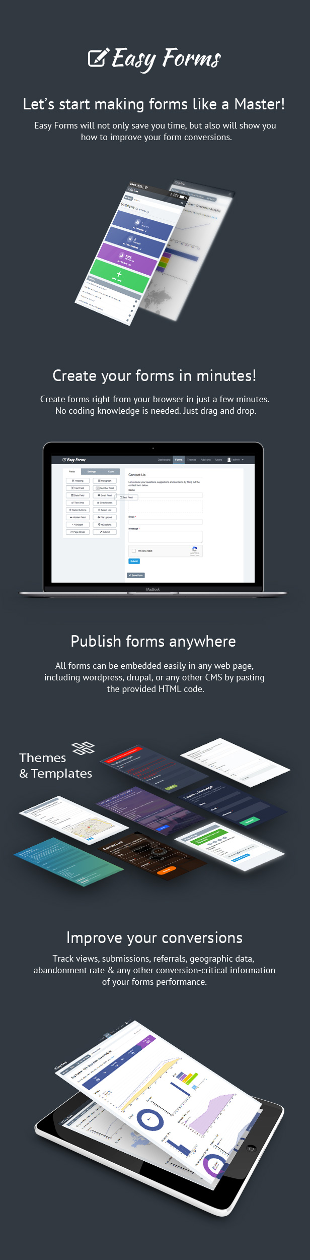 Easy Forms v2.2（已汉化95%） – 高级表单生成器和管理器插图(1)