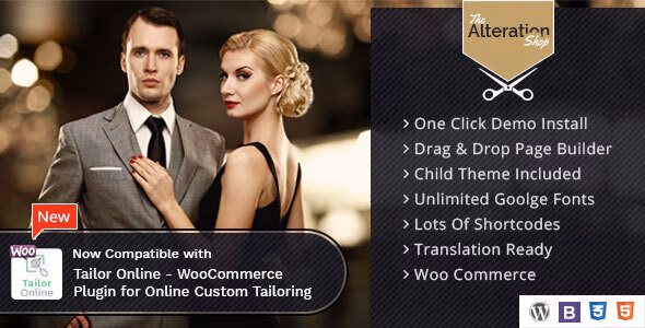 Alteration Shop v1.5 – WordPress WooCommerce 裁缝主题