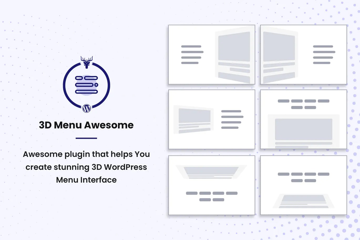Stunning 3D Off Canvas Menu Pro v1.0.5（已汉化） – WordPress 3D菜单插件