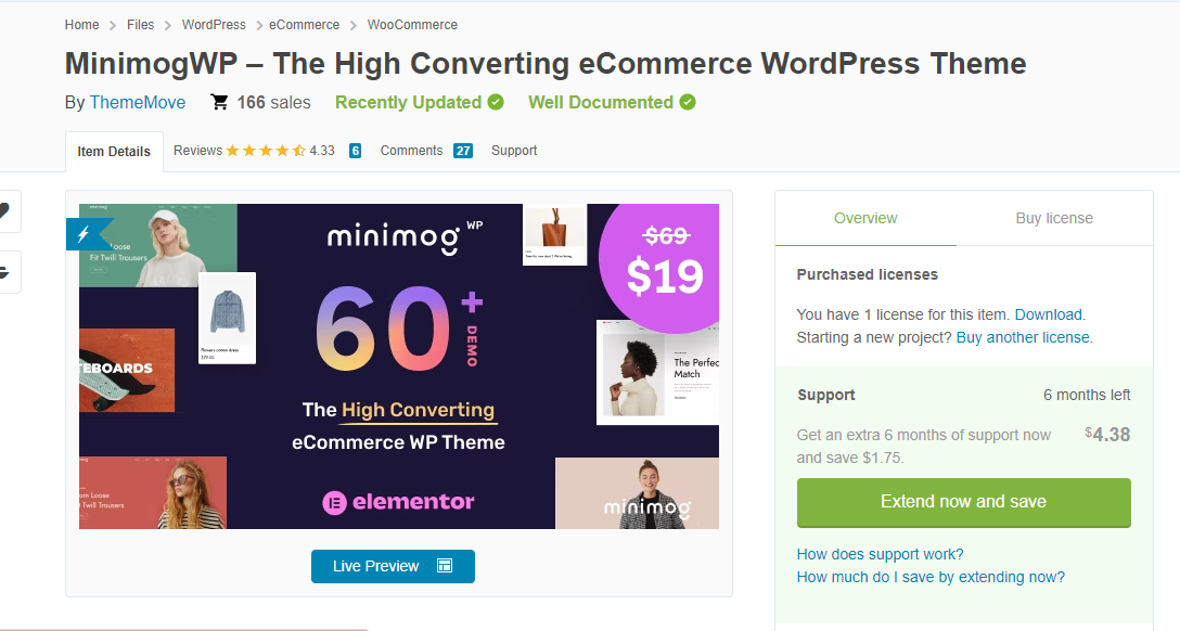 MinimogWP v3.9.7 –  WordPress 高转化电子商务主题