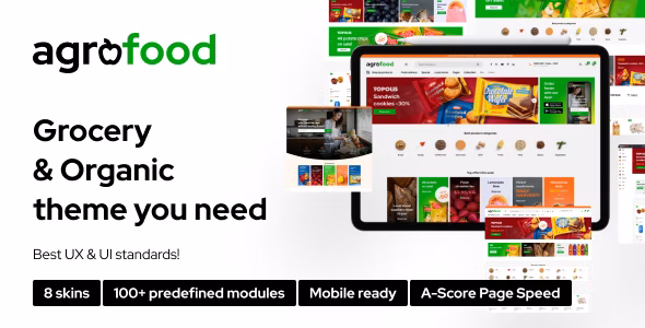Agrofood v1.1.3 – Elementor WooCommerce WordPress 主题
