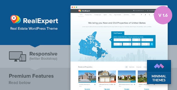 Real Expert v1.7.6 – WordPress 房地产主题