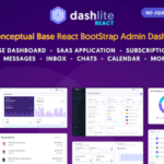 DashLite v1.5.0 - React 管理仪表板模板-学课技术网