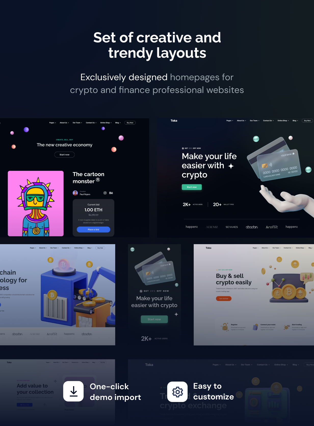 Toka v1.30 – WordPress NFT加密主题插图(1)