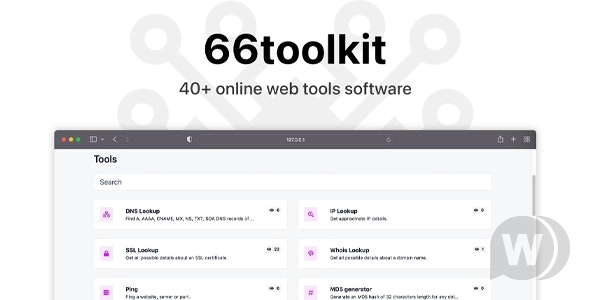66toolkit v36.0.0（已汉化） – 终极 Web 工具系统 (SAAS)