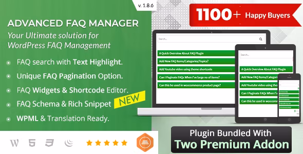 BWL Advanced FAQ Manager v3.0.5 – WordPress 常见问题解答管理器插件
