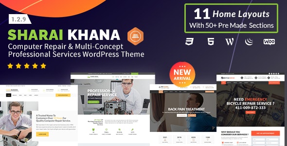 Sharai Khana v1.3.0 – WordPress 电脑维修主题