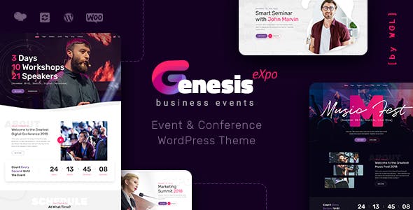 GenesisExpo v1.4.10 – WordPress 商务活动和会议主题