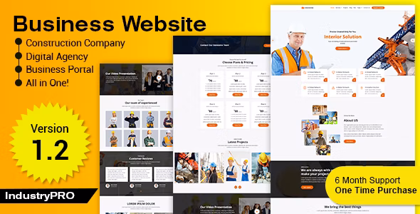 Industry PRO v2.0 – 多用途建筑生成器和代理网站源码