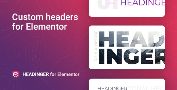 Headinger v1.1.4 – Elementor  的可自定义 标题