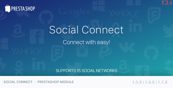 Social Connect v1.2.1 – PrestaShop 模块