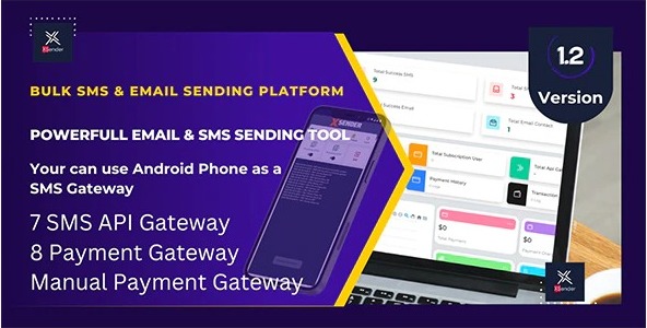 XSender v3.2.3（已汉化） – PHP Laravel 批量电子邮件和短信发送应用程序插图