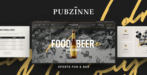 Pubzinne v1.0.5 – 体育酒吧 WordPress 主题