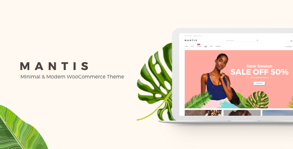Mantis v1.3.1 – WooCommerce 最小和现代主题